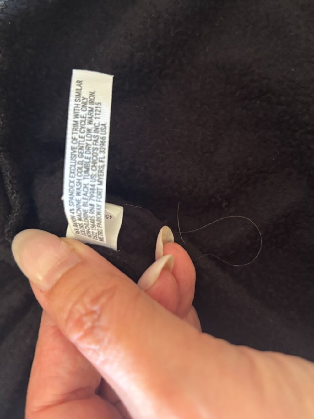 Soma Black Rayon V Neck Lounge Sweatshirt Kangaroo Pocket Scallop Hem S/M - Picture 6 of 8